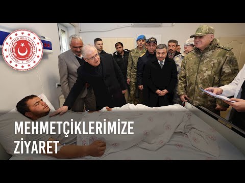 Millî Savunma Bakanı Yaşar Güler, Yaralı Mehmetçiklerimizi Hastanede Ziyaret Etti
