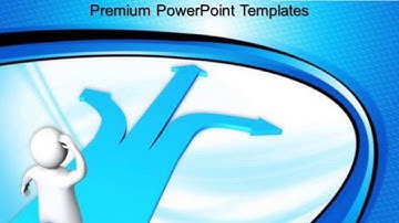 3d man confusion and arrow business powerpoint templates and powerpoint themes 0812