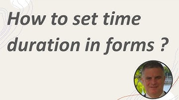How to set a timer duration in Microsoft Forms ?