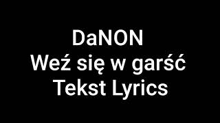 DaNON - Weź się w garść Tekst /Lyrics