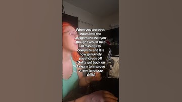 10-minute assignment turned full-time job 😭.