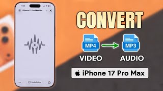 How To Convert Your Video To Audio On iPhone!