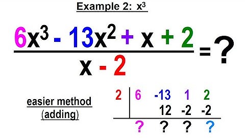 Algebra Ch 50: Synthetic Division (4 of 16) Example 2: x^3 (Cubic Function)