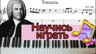 Бах Токката ре минор. Как играть ЛЕГКО на пианино.