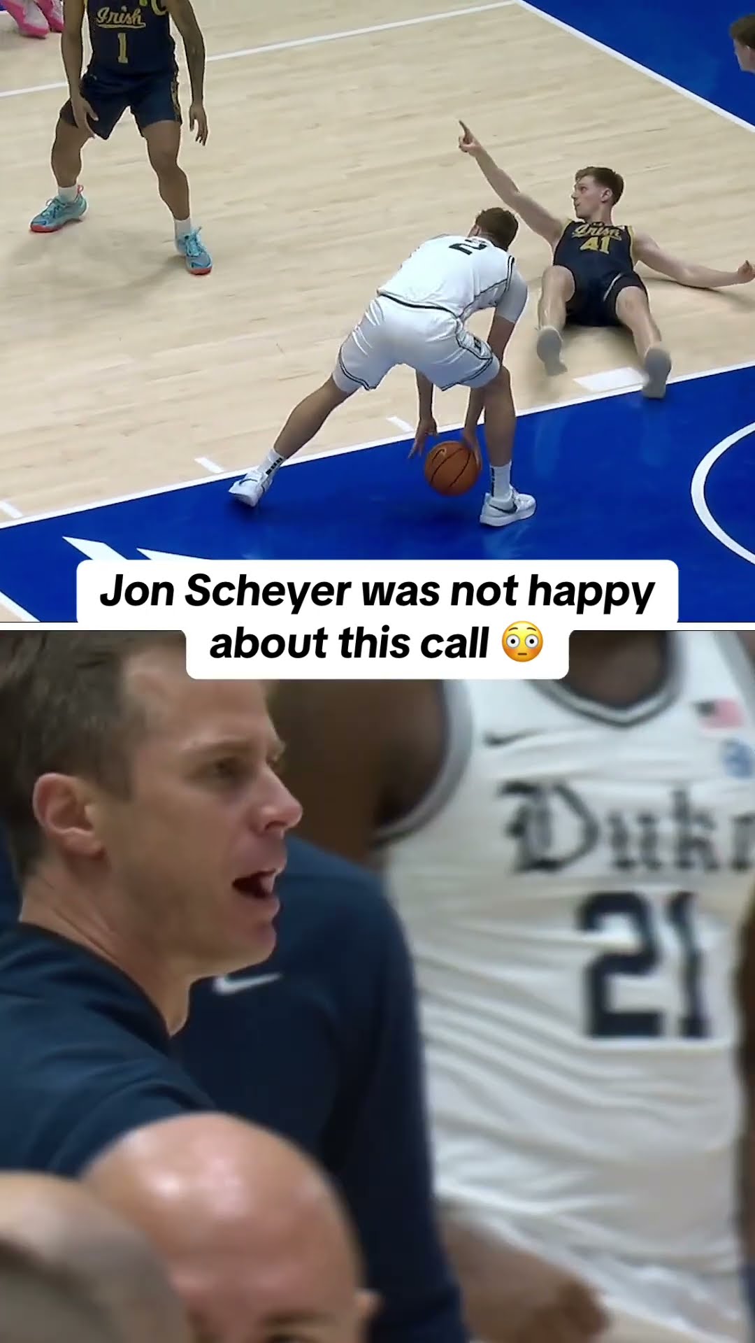 Jon Scheyer was given a technical foul ?