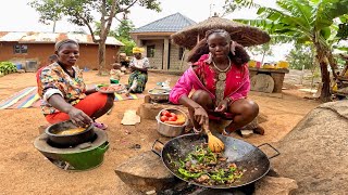 Outdoor Open Fire 🔥 🔥 Cooking traditional homemade Tripe with Pumpkin 🎃 Soup  from scratch |Village