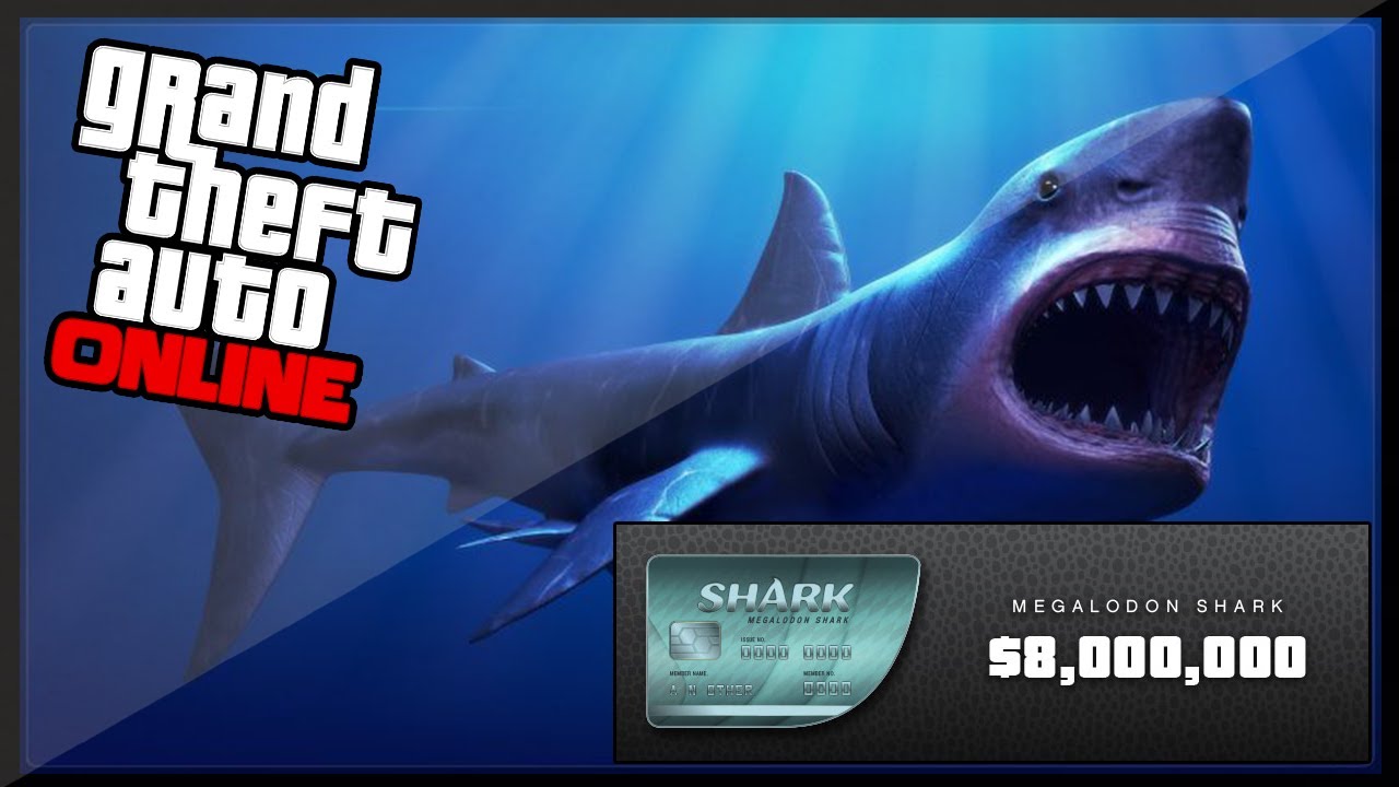 GTA 5 Online - New! "MEGALODON" Shark Card - 8 MILLION Dollars! (GTA 5 Online) - YouTube