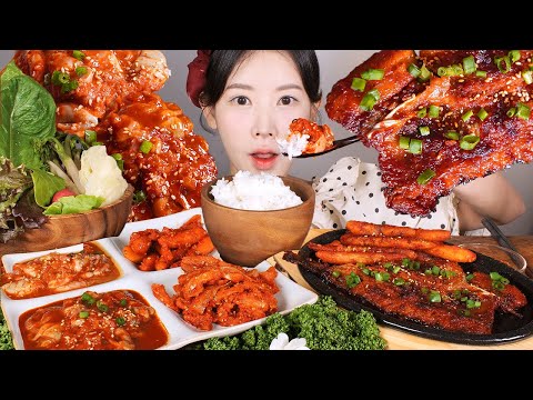 6첩반상🍚🥄 어리굴젓 양념굴젓 코다리구이 명태회무침 <strong>더덕무침</strong> 집밥 먹방 korean home food [eating show] mukbang korean food