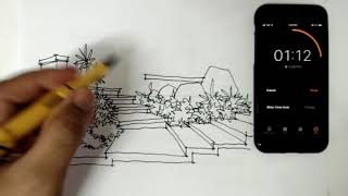 Perspective Drawing : 5 minutes sketch : Sectional Perspective #shorts