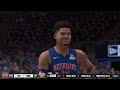 NBA 2K25 Next Gen EC Quarterfinals Detroit Pistons Vs New York Knicks Game 1 