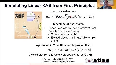 Probing Catalytic Material Interfaces Using First Principles Simulated XAS (Prof. Tod Pascal UCSD)