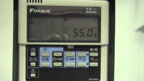 Daikin Altherma Setting time and day