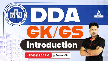 DDA Classes 2023 | DDA GK/ GS Class By Pawan Moral | introduction