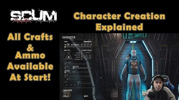 SCUM - Character Creation Guide How to start with all crafts and ammo!