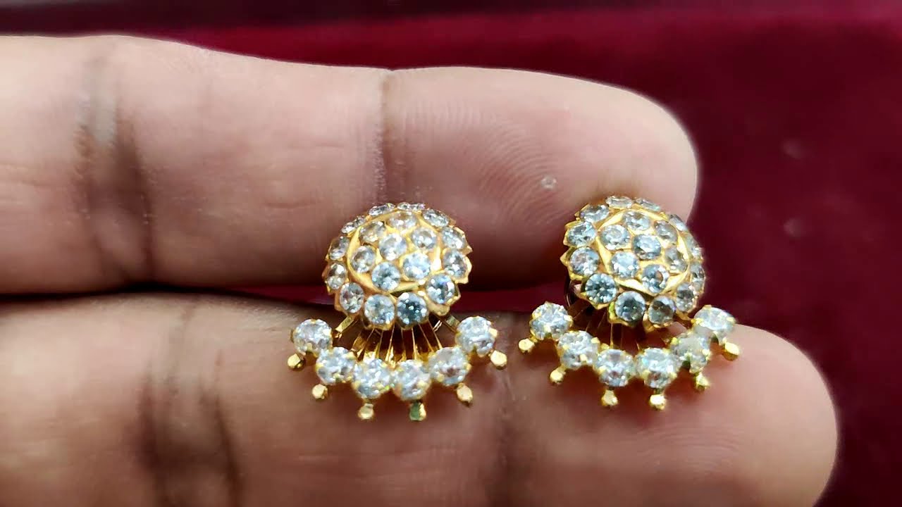 Big Blue Treasure Stone Earrings in Gold | Katerina Marmagioli