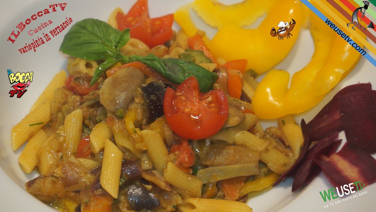 286 - Pasta vegana...si scatena 'na buriana (primo piatto a base di verdure semplice buono e veloce)