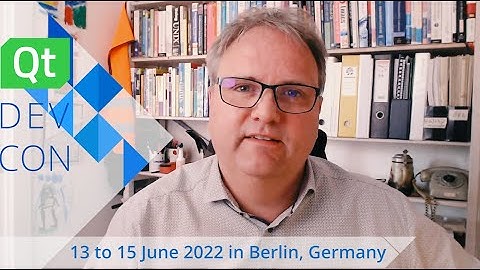 QtDevCon 2022 - Programme Released