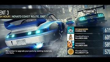 Need for Speed No Limits Ferrari F50 Day 2 Race 3 (race to fail) walkthrough