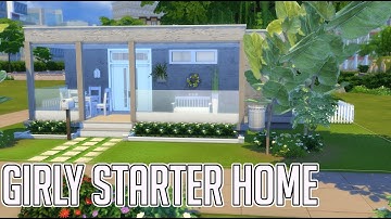SIMS 4 SPEED BUILD // GIRLY STARTER HOME