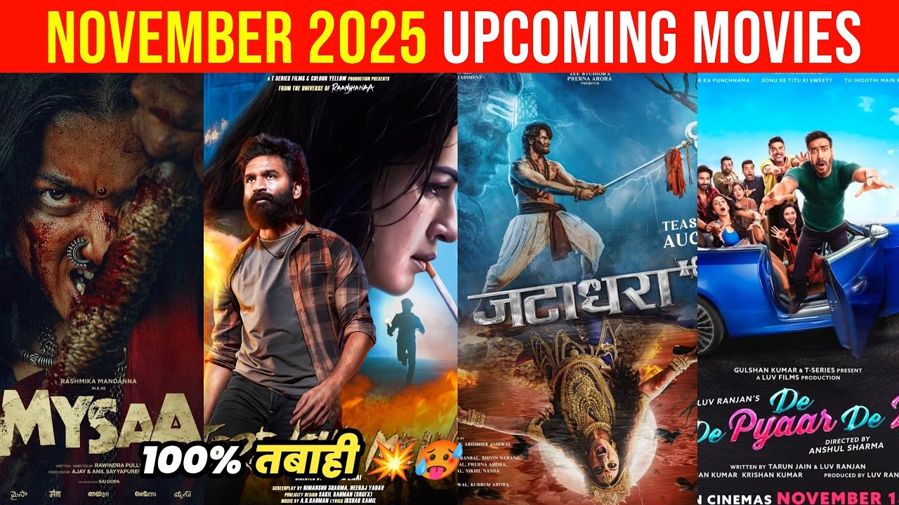 Top 10 Upcoming Movies In November 2025 In Hindi || Upcoming Bollywood ...