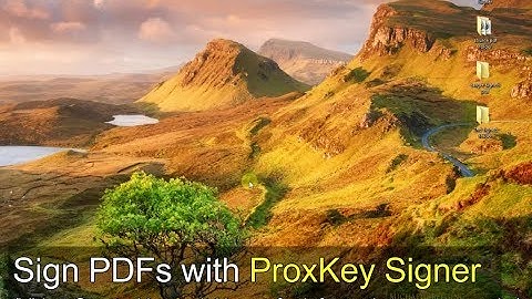 how to sign pdf with proxkey signer