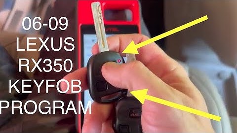 06-09 Lexus RX350 RX400h Key Fob Programming How To