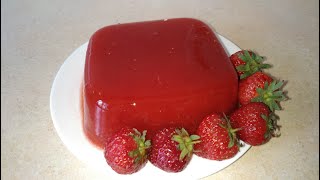 Домашнее клубничное желе Homemade strawberry jelly