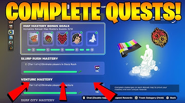 How To COMPLETE ALL MAP MASTERY BONUS GOALS CHALLENGES in Fortnite!