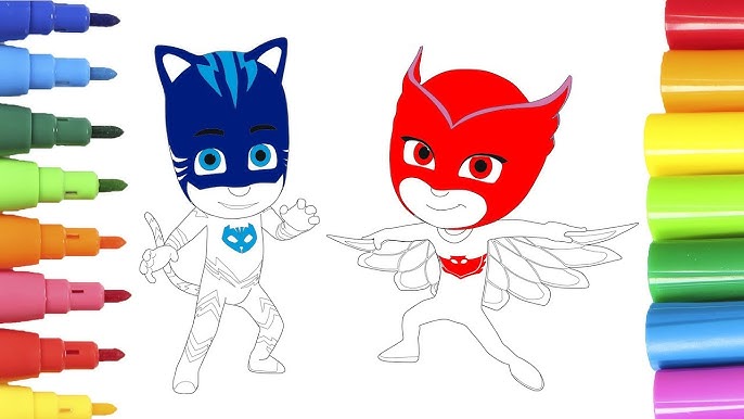 🎨 PJ MASKS 🎨 Cómo pintar y Colorear a Buhita y Gatuno de Heroes en pijamas - YouTube pj-masks-c-mo-pintar-y-colorear-a-buhita-y-gatuno-de-heroes-en-pijamas-youtube
