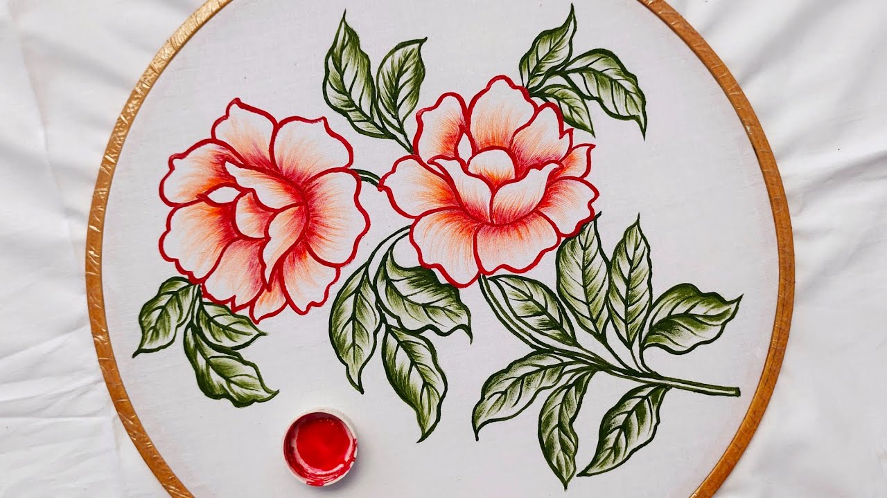 Lining Painting On Clothes For Beginners Flower Painting easy art lining-painting-on-clothes-for-beginners-flower-painting-easy-art
