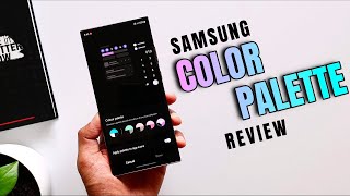 Samsung Color Palette feature Review  - One UI 4 - Android 12