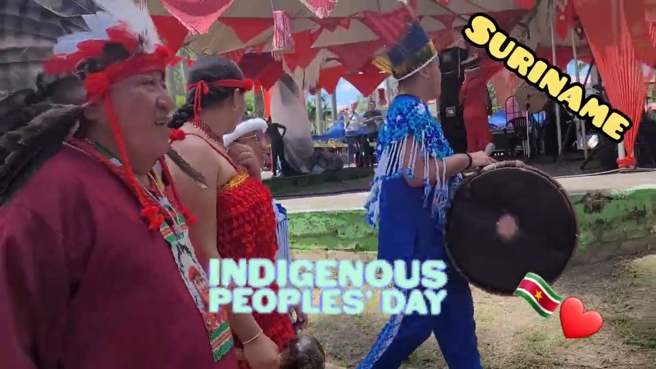 Sfeerbeelden dag der Inheemsen/ Indigenous peoples day#suriname