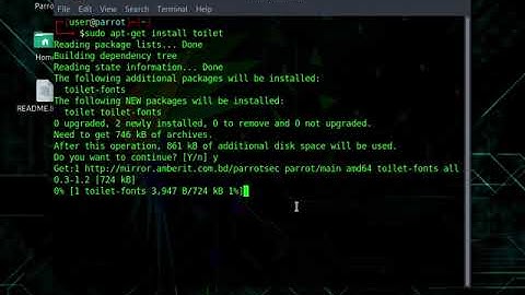 How to Install TOILET software in LInux