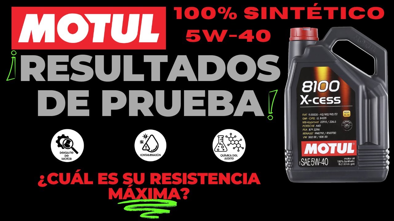 ¿ES BUENO MOTUL 8100 X-CESS?