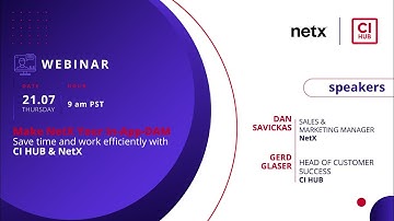 Webinar Save time an work efficiently with CI HUB and NetX