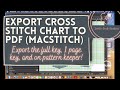 MacStitch or WinStitch Upload Cross Stitch Chart as a PDF (3 ways shown) updated for 2021