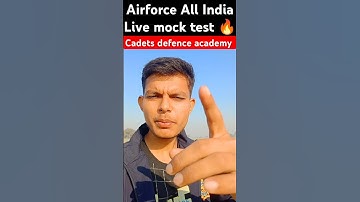 Airforce All India Live Mock Test score 🔥 #airforce #shorts #mocktest #cadets #rssirairforce