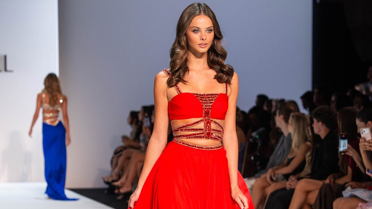 Sherri Hill Spring 2027 collection on the runway at Cipriani 42nd Street