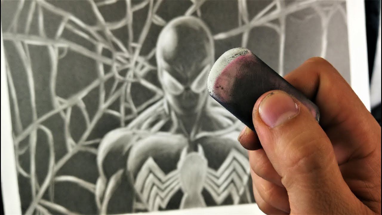 Dibujo solo con GOMA de Borrar RETO | The Eraser Only Art Challenge