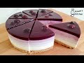 【藍莓乳酪慕斯蛋糕Blueberry Cheese Musse Cake】濃濃的藍莓果香,搭配乳酪,夢幻的紫色漸層蛋糕。