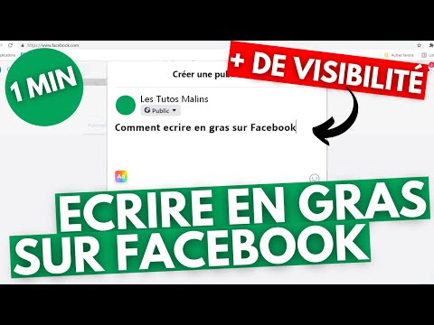 COMMENT ECRIRE EN GRAS SUR FACEBOOK ? TUTO 1 MIN