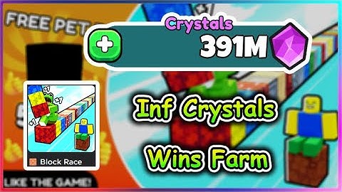 [NEW] Roblox Block Race Script - Infinite Crystals | Wins Farm