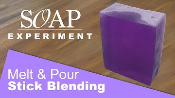 Stick Blending Melt and Pour Soap Experiment