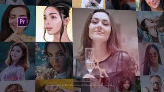 Full Mosaic Photo Youtube Intro / Premiere Mogrt ▶▷ Premiere Pro Trends ◁◀ Guide