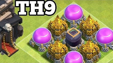 “Dark Base" Townhall 9 | clash of clan Th9 base for dark elixir