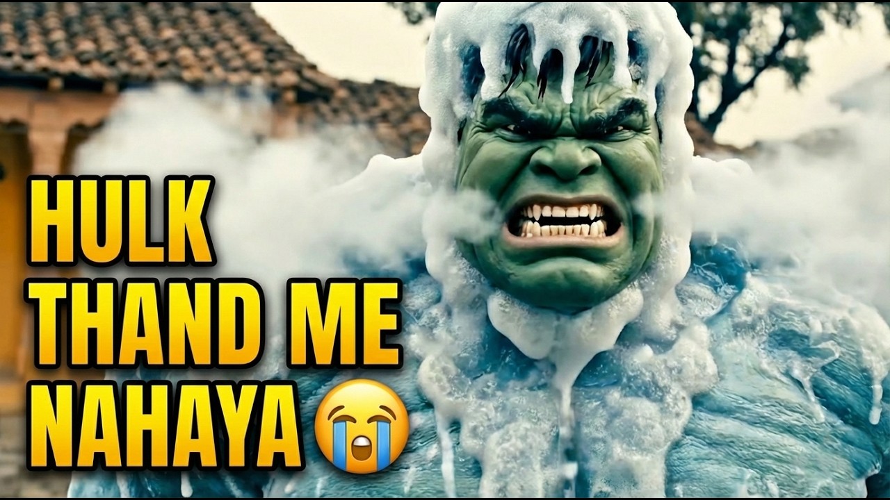 Hulk Ko Maa Ne Thand Mein Nahala Diya 😂 | Desi Hulk Comedy | Funny Superhero Video