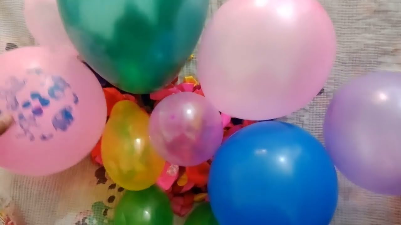 New Colorful Huge and Small Balloons | relaxing asmr compilation | show where people pop balloons