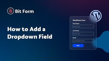 How to Add and Customize a Drop-Down Field in Bit Form (Step-by-Step Guide)