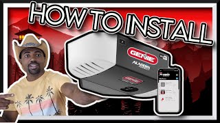 How to install the Genie Belt drive garage door opener  garage door opener genie
