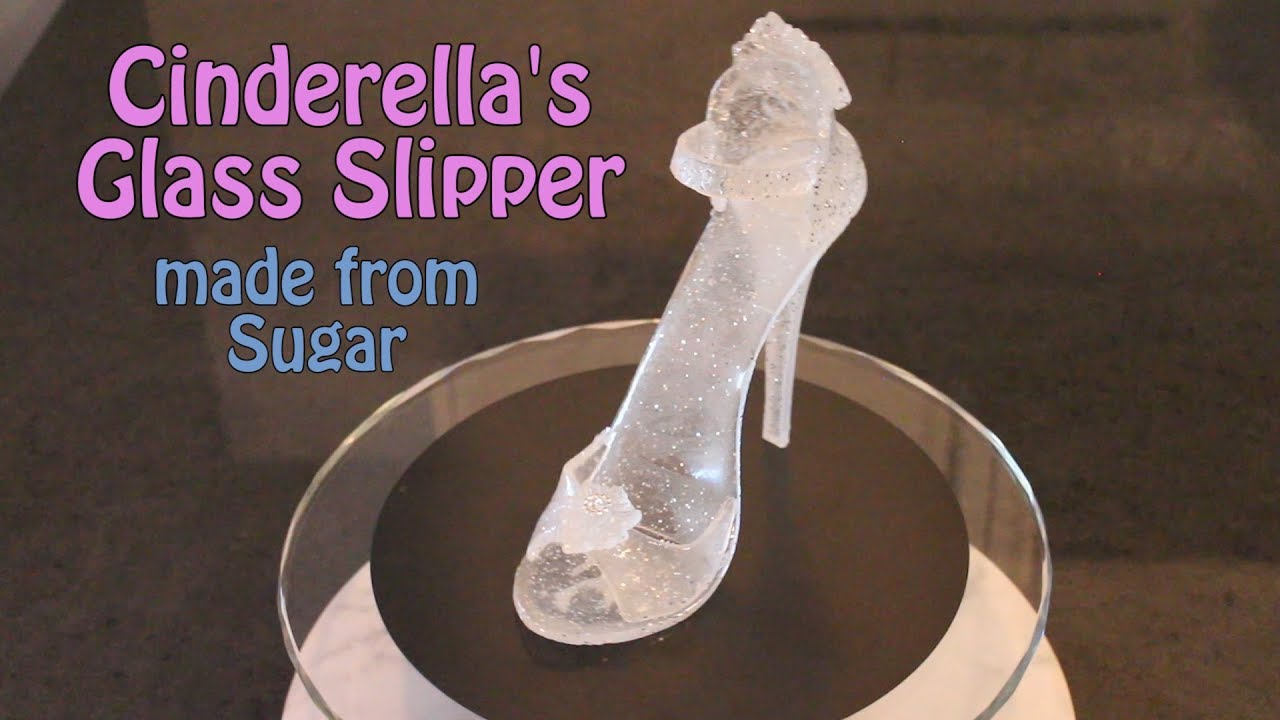 Isomalt Sugar Art - Cinderella Shoe Cake Topper 2017 - Cake Decorating